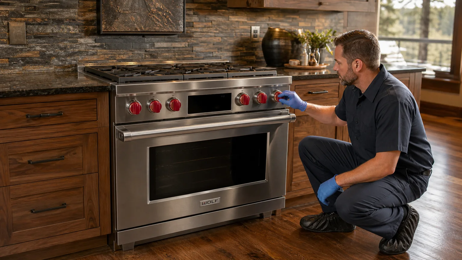 Professional dual-fuel range service